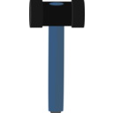 download Simple Hammer clipart image with 180 hue color