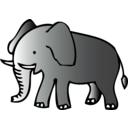 download Elephant clipart image with 315 hue color