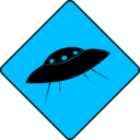 download Caution Ufo clipart image with 135 hue color