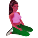 download Bluejeans Girl clipart image with 315 hue color
