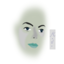 download M J clipart image with 180 hue color