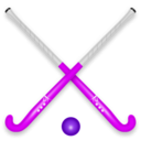 download Hockey Stick Ball clipart image with 270 hue color