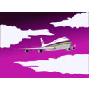 download Plane clipart image with 90 hue color