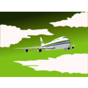 download Plane clipart image with 225 hue color