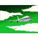 download Plane clipart image with 270 hue color
