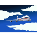 download Plane clipart image with 0 hue color