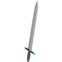 download Sword clipart image with 90 hue color