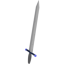 download Sword clipart image with 180 hue color