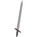 download Sword clipart image with 270 hue color