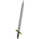 download Sword clipart image with 0 hue color