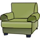 download Armchair clipart image with 225 hue color