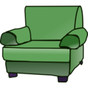 download Armchair clipart image with 270 hue color