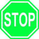 download Stop Sign clipart image with 135 hue color