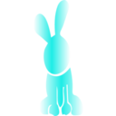 download Rabbit Icon clipart image with 180 hue color