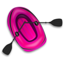 download Rubber Boat clipart image with 315 hue color