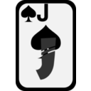download Jack Of Spades clipart image with 180 hue color