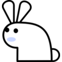 download Rabbit clipart image with 225 hue color