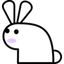 download Rabbit clipart image with 270 hue color