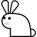 download Rabbit clipart image with 315 hue color