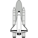 download Space Shuttle clipart image with 225 hue color
