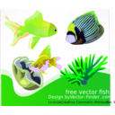 download Free Vector Fish clipart image with 45 hue color