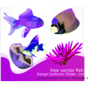 download Free Vector Fish clipart image with 225 hue color