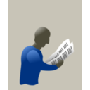 download Read People clipart image with 0 hue color