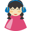 Cute Girl With Headphone