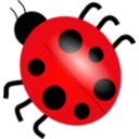 download Ladybug clipart image with 0 hue color