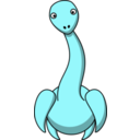 download Cartoon Plesiosaur clipart image with 315 hue color