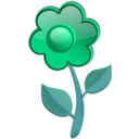 download Flower A2 clipart image with 180 hue color