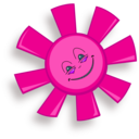 download Happy Sun clipart image with 270 hue color