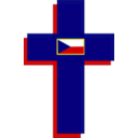 Cross And Czech Flag