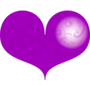 download Red Heart clipart image with 90 hue color