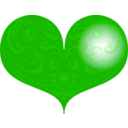 download Red Heart clipart image with 270 hue color