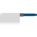 download Cleaver clipart image with 180 hue color