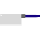 download Cleaver clipart image with 225 hue color