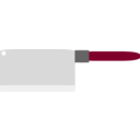 download Cleaver clipart image with 315 hue color