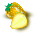 download Strawberry clipart image with 45 hue color