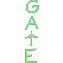 download Gate clipart image with 90 hue color