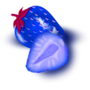 download Strawberry clipart image with 225 hue color