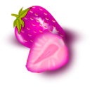 download Strawberry clipart image with 315 hue color