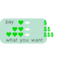 download Pay What You Want clipart image with 90 hue color