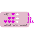 download Pay What You Want clipart image with 270 hue color