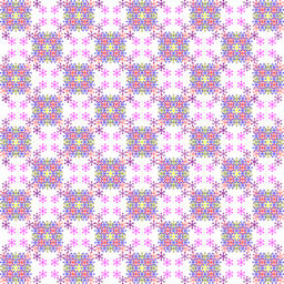 Floral Chess Pattern