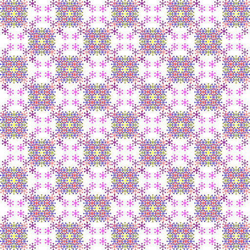 Floral Chess Pattern