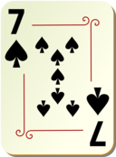 Ornamental Deck 7 Of Spades