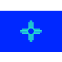 download Flag Of New Mexico Usa clipart image with 180 hue color