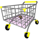 download Shopping Cart clipart image with 180 hue color