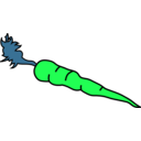 download Carrot clipart image with 90 hue color